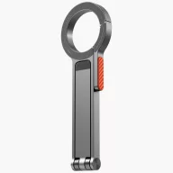  Uniq Arcus MagSafe kompatibilis Selfie bot / Tripod állvány kulcsatartóra akasztható résszel, ezüst