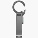 Uniq Arcus MagSafe kompatibilis Selfie bot / Tripod állvány kulcsatartóra akasztható résszel, ezüst