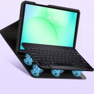   Tech-Protect Sc Pen + Keyboard Samsung Galaxy Tab A9+ / Tab A11+ oldalra nyíló, kitámasztható mappa tok ceruza tartóval, mágneses rögzítés, billentyűzettel, fekete