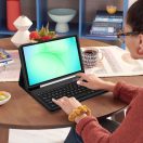 Tech-Protect Sc Pen + Keyboard Samsung Galaxy Tab A9+ / Tab A11+ oldalra nyíló, kitámasztható mappa tok ceruza tartóval, mágneses rögzítés, billentyűzettel, fekete