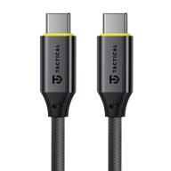   Tactical Fast Rope Aramid 2.0 USB-C-USB-C töltő- és adatkábel, szőtt, 1m, fekete