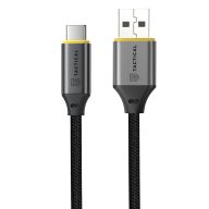   Tactical Fast Rope Aramid 2.0 USB-A-USB-C töltő- és adatkábel, szőtt, 2m, fekete