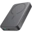 Joyroom JR-W020 Powerbank / külső akkumulátor, USB-A port, USB-C port, MagSafe kompatibilis, USB-C-USB-C, 0.25m kábellel, 10000mAh, 20W, fekete