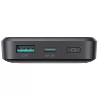   Joyroom JR-W020 Powerbank / külső akkumulátor, USB-A port, USB-C port, MagSafe kompatibilis, USB-C-USB-C, 0.25m kábellel, 10000mAh, 20W, fekete