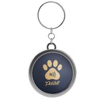   Petike kutyabiléta / kutyacímke, nyakörvre akasztható, NFC, arany