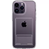   Spigen Crystal Slot Apple iPhone 14 Pro tok kártyatartóval, Crystal Clear, átlátszó