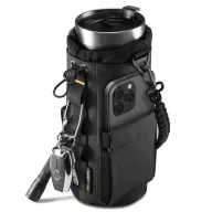   Spigen Tumbler Holder Bag LF500, termosz, kulacs tartó táska, mágneses, fekete