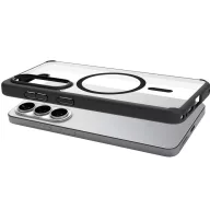   Spigen Ultra Hybrid MagFit Samsung Galaxy S26 Plus tok, Matte Black, átlátszó-fekete