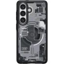 Spigen Ultra Hybrid MagFit Samsung Galaxy S26 Plus tok, MagSafe, Zero One, átlátszó-fekete