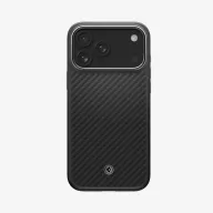   Spigen Enzo Aramid T MagFit Apple iPhone 17 Pro tok, MagSafe, Black, fekete.ezüst