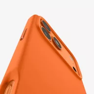   Spigen Silicone Fit MagFit Apple iPhone 17 Pro tok, MagSafe, Cosmic Orange, narancs