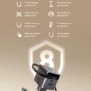 Ugreen X614 USB-C + USB-A hálózati töltő adapter USB-C kábellel, GaN, 45W, 3A, szürke