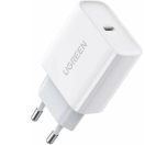 Ugreen CD137 USB-C hálózati töltő adapter, PD 3.0, 20W, fehér