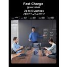 Ugreen Nexode X759 5x USB-C + USB-A hálózati töltő adapter, 6-Port, 500W, 5A, szürke