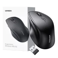   Ugreen MU101 ergonomikus vezeték nélküli egér, fekete (15807)
