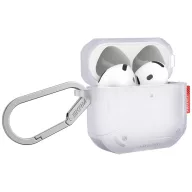   Skinarma Mecha CE AirPods 4 tok karabinerrel, Frost, átlátszó