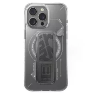   Skinarma Helio Apple iPhone 16 Pro mágneses tok kitámasztóval, ezüst