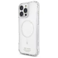   Skinarma Saido Apple iPhone 16 Pro mágneses tok, Magsafe kompatibilis, átlátszó-neonzöld (sötétben világító)