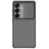   Nillkin CamShield Pro Samsung Galaxy S26 műanyag hátlap tok kameravédelemmel, fekete-átlátszó