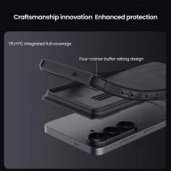   Nillkin CamShield Pro Samsung Galaxy S26 Ultra műanyag hátlap tok kameravédelemmel, fekete