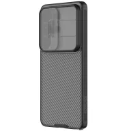   Nillkin CamShield Pro Samsung Galaxy S26 Ultra műanyag hátlap tok kameravédelemmel, fekete-átlátszó