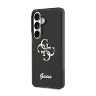   Guess IML 4G Script Metal Logo Samsung Galaxy S26 tok, fekete