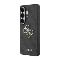 Guess PU 4G Metal Logo Samsung Galaxy S26 Ultra tok, szürke