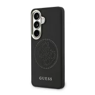   Guess PU Perforated 4G Logo Samsung Galaxy S26 mágneses tok, fekete