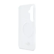   Lacoste PC/TPU Frosted Finish Gold Logo Samsung Galaxy S26 mágneses tok, fehér