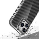 Samsung Galaxy S26 műanyag tok, MagSafe, carbon minta, merevített sarok, fekete