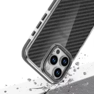   Samsung Galaxy S26 műanyag tok, MagSafe, carbon minta, merevített sarok, fekete