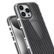   Samsung Galaxy S26 műanyag tok, MagSafe, carbon minta, merevített sarok, fekete