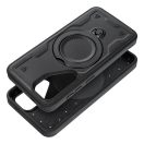 Frost Armor Samsung Galaxy S26 Ultra ütésálló hátlap tok kitámasztóval, megerősített sarok, fekete