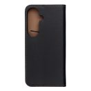 Smart Book Pro Samsung Galaxy S26 bőr hátlap tok kártyatartóval, kinyitható, fekete