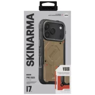   Skinarma Vigor Apple iPhone 17 Pro mágneses tok, Magsafe kompatibilis, barna