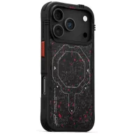   Skinarma Vektor Apple iPhone 17 Pro mágneses tok, Magsafe kompatibilis, fekete-piros