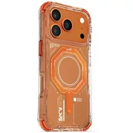   Skinarma Magma Apple iPhone 17 Pro mágneses tok, Magsafe kompatibilis, narancs
