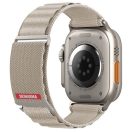 Skinarma Kobu Apple Watch állítható szíj, 49/45/44/42MM, elefántcsont (bézs)