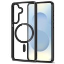 Tech-Protect Magmat Samsung Galaxy S26 Plus hátlap tok, MagSafe, átlátszó-fekete