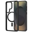 Tech-Protect Magmat Samsung Galaxy S26 Ultra hátlap tok, MagSafe, átlátszó-fekete