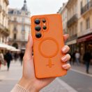 Tech-Protect Magmat Samsung Galaxy S26 Ultra hátlap tok, MagSafe, narancs