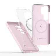   Tech-Protect Silicone Samsung Galaxy S26 Ultra szilikon tok, MagSafe, rózsaszín