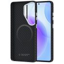 Tech-Protect Ion Carbon Samsung Galaxy S26 Ultra hátlap tok, MagSafe, fekete-ezüst