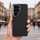 Tech-Protect Ion Carbon Samsung Galaxy S26 Ultra hátlap tok, MagSafe, fekete-ezüst