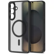   Tech-Protect BasicMag Samsung Galaxy S26 hátlap tok, MagSafe, áttetsző-fekete