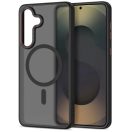 Tech-Protect Magcam Samsung Galaxy S26 hátlap tok, MagSafe, áttetsző-fekete (piros)