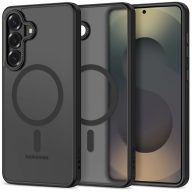   Tech-Protect Magcam Samsung Galaxy S26 Plus hátlap tok, MagSafe, áttetsző-fekete