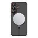 Tech-Protect Magcam Samsung Galaxy S26 Plus hátlap tok, MagSafe, áttetsző-fekete (piros)