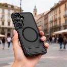 Tech-Protect MagRack Samsung Galaxy S26 hátlap tok kitámasztóval, MagSafe, fekete