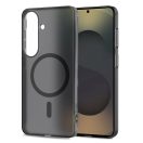 Tech-Protect MagSlim Samsung Galaxy S26 hátlap tok kitámasztóval, MagSafe, áttetsző-fekete